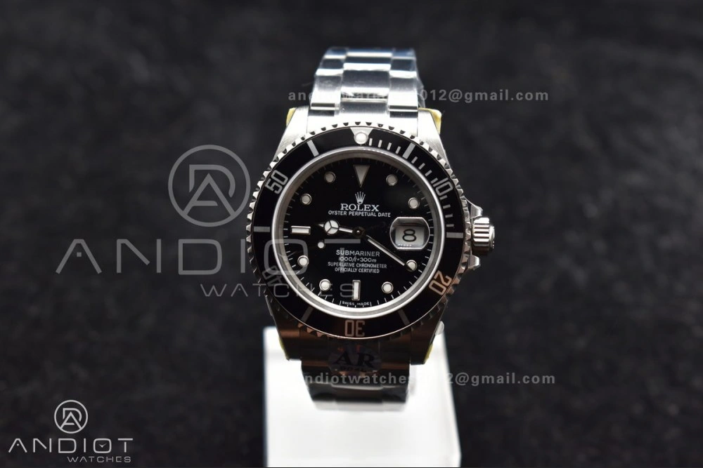 Submariner 16610 LN Black 904L Steel ARF1:1 Best Edition on SS Bracelet SH3135 V Reliable 1136