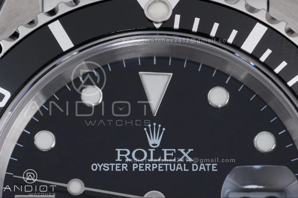 WaterResistant Submariner 16610 LN Black No Rehaut Engraving 904L Steel TMF 1:1 Best Edition on SS Bracelet SH 1143