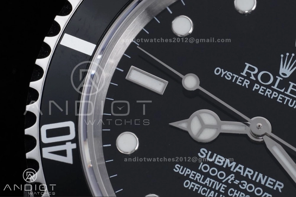WaterResistant Submariner 16610 LN Black No Rehaut Engraving 904L Steel TMF 1:1 Best Edition on SS Bracelet SH 1143