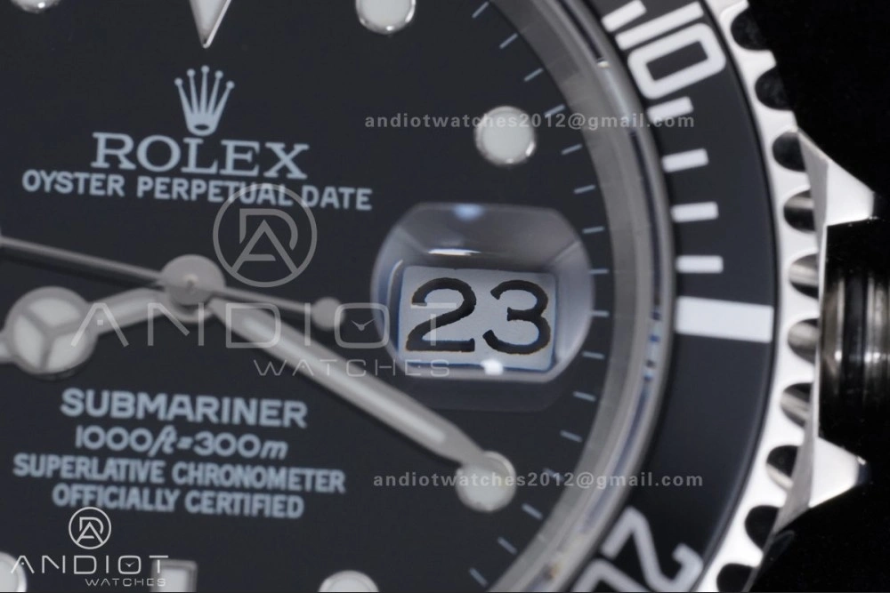 WaterResistant Submariner 16610 LN Black No Rehaut Engraving 904L Steel TMF 1:1 Best Edition on SS Bracelet SH 1143