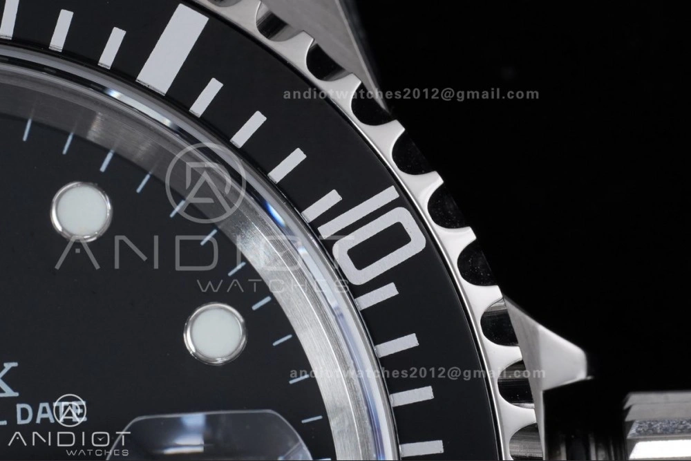 WaterResistant Submariner 16610 LN Black No Rehaut Engraving 904L Steel TMF 1:1 Best Edition on SS Bracelet SH 1143