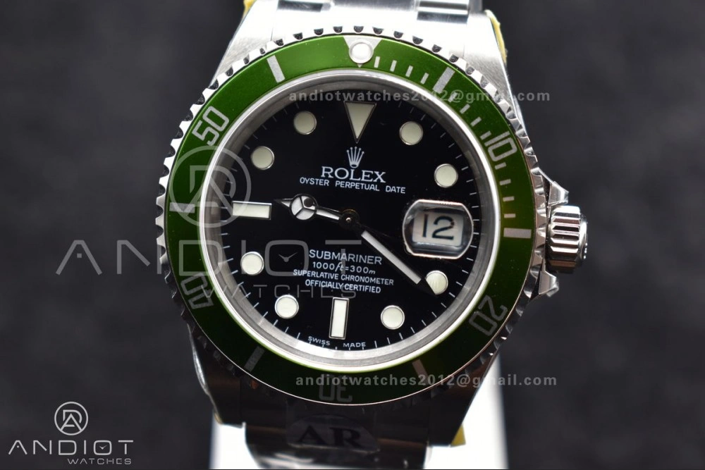 Seasonal Submariner 16610 LV Green 904L Steel ARF1:1 Best Edition on SS Bracelet SH3135 V 1140