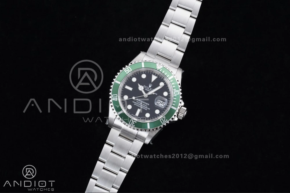 Submariner 16610 LV Green 904L Steel TMF 1:1 Kermit Best Edition on SS Bracelet SH GoodFit 1142