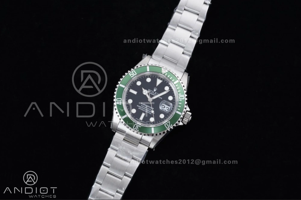 Submariner 16610 LV Green No Rehaut Engraving 904L Steel TMF 1:1 Kermit Best Edition on SS Bracelet SH EasyMatch 1145