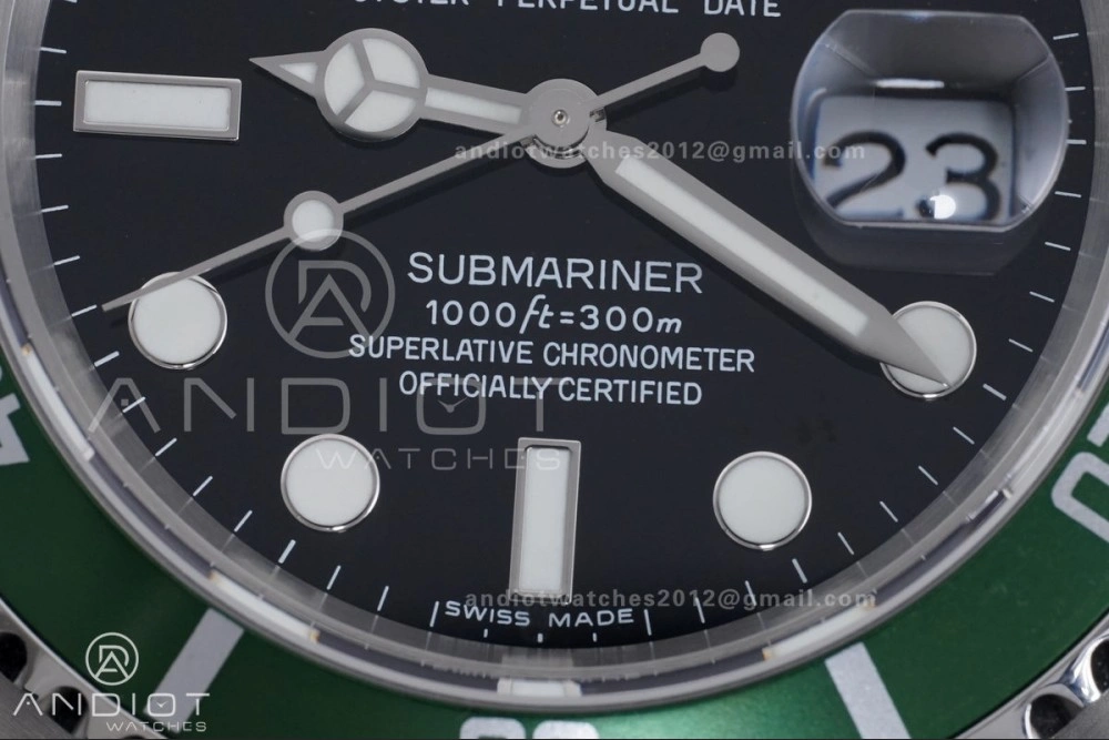 Submariner 16610 LV Green No Rehaut Engraving 904L Steel TMF 1:1 Kermit Best Edition on SS Bracelet SH EasyMatch 1145