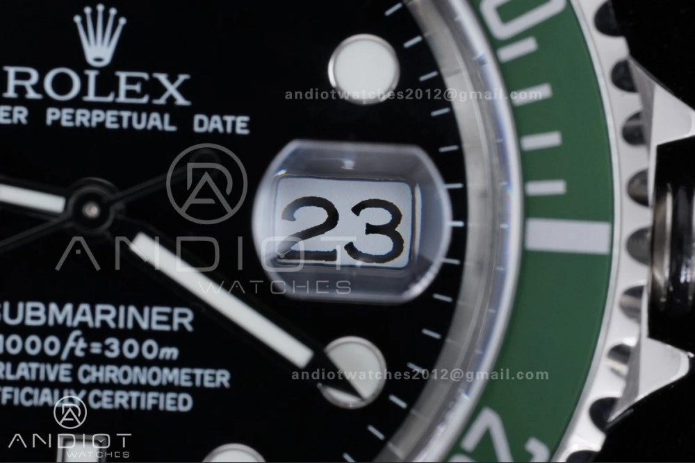 Submariner 16610 LV Green No Rehaut Engraving 904L Steel TMF 1:1 Kermit Best Edition on SS Bracelet SH EasyMatch 1145