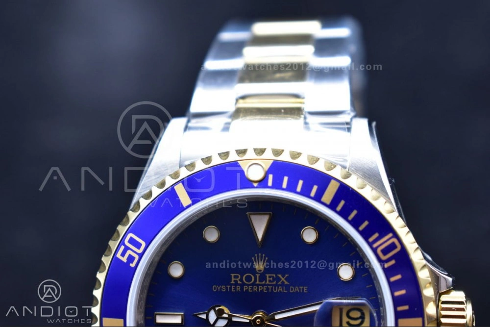 Submariner 16613 Vintage Bluesy BPF Best Edition On SS Bracelet Colorful 1152