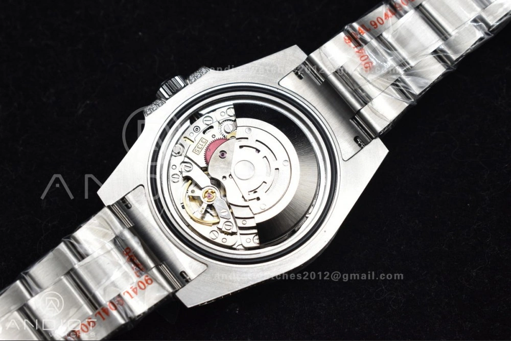 Unisex Submariner 40mm Full Diamonds SS AMGF Best Edition Green Dial on Bracelet on VR 1150