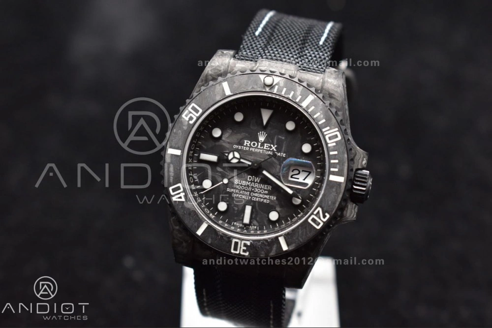 HighQuality Submariner DIW DLC Sandblasted VSF 1:1 Best Edition Black Blue Dial on DLC Bracelet VS 466