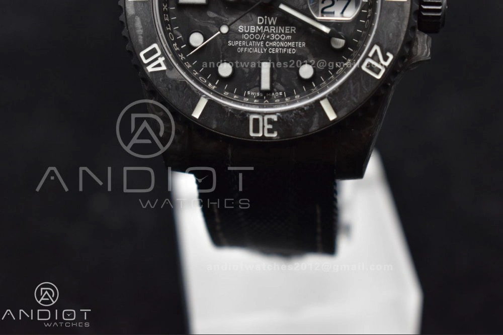 HighQuality Submariner DIW DLC Sandblasted VSF 1:1 Best Edition Black Blue Dial on DLC Bracelet VS 466