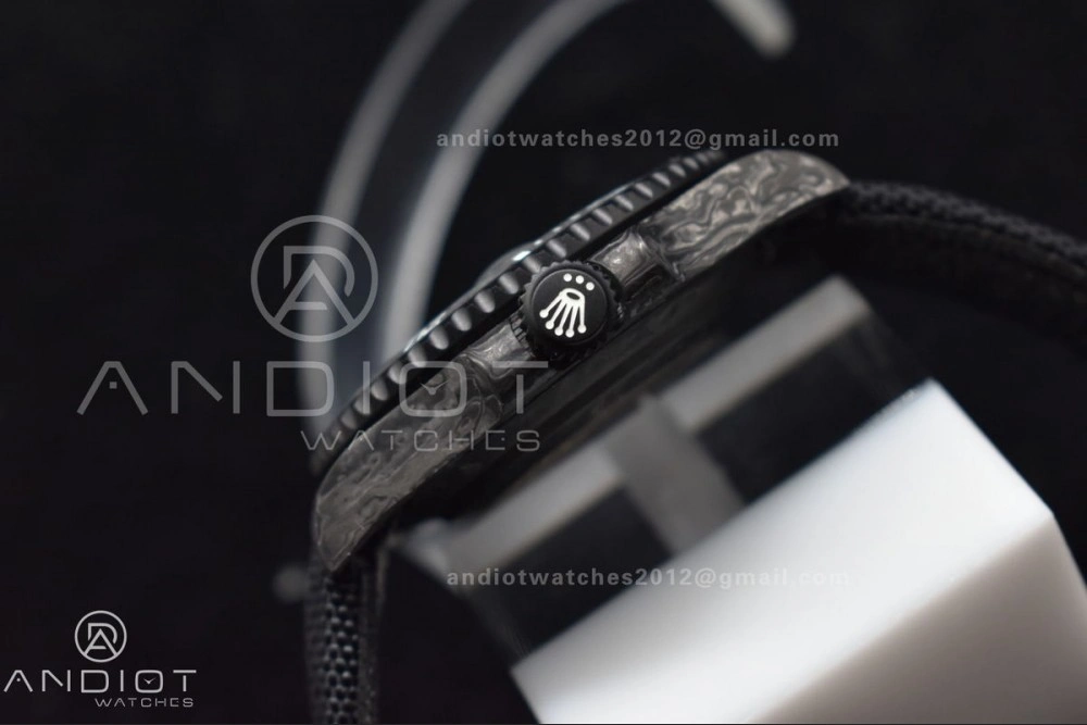 HighQuality Submariner DIW DLC Sandblasted VSF 1:1 Best Edition Black Blue Dial on DLC Bracelet VS 466