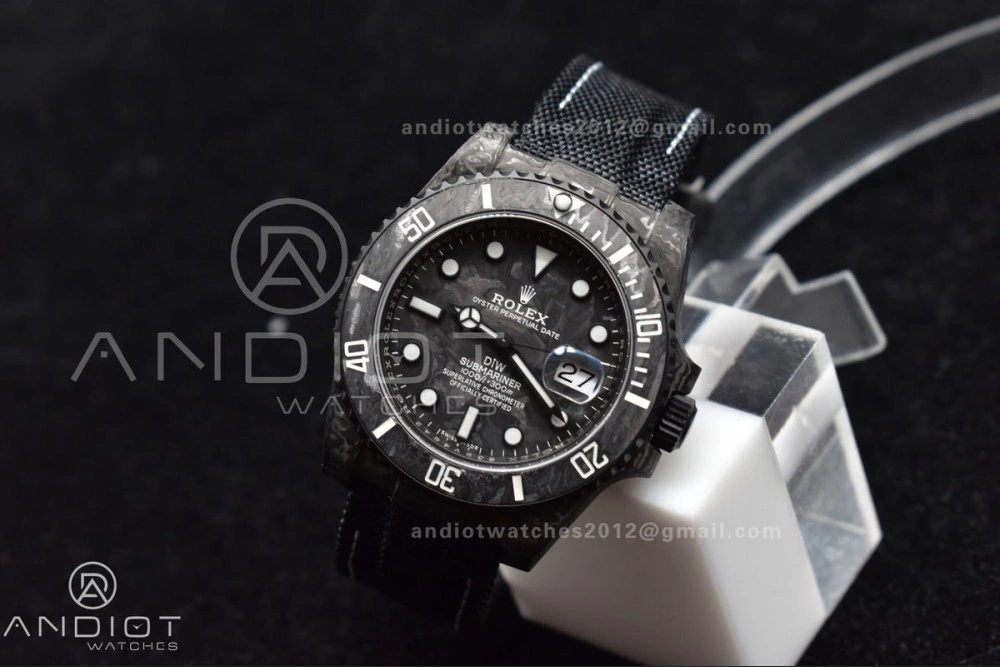 HighQuality Submariner DIW DLC Sandblasted VSF 1:1 Best Edition Black Blue Dial on DLC Bracelet VS 466