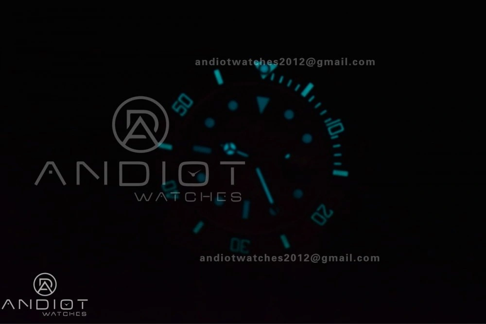 HighQuality Submariner DIW DLC Sandblasted VSF 1:1 Best Edition Black Blue Dial on DLC Bracelet VS 466