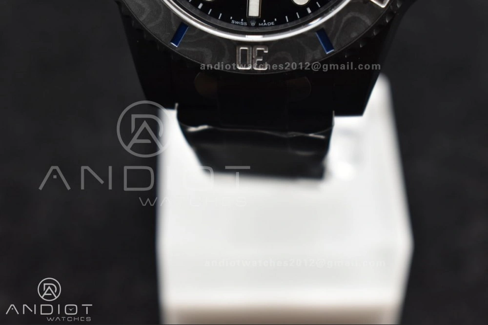 Submariner DIW DLC Sandblasted VSF 1:1 Best Edition Black Blue Dial on DLC Bracelet VS Affordable 1157