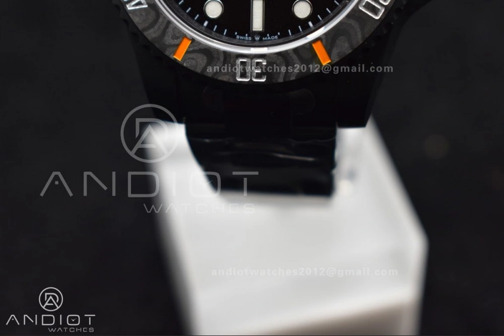 Submariner DIW DLC VSF 1:1 Best Edition Black Orange Dial on DLC Bracelet VS Upgraded 470