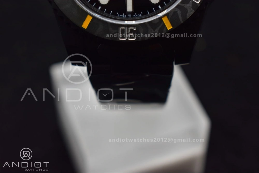 Submariner DIW DLC VSF 1:1 Best Edition Black Yellow Dial on DLC Bracelet VS Bold 476