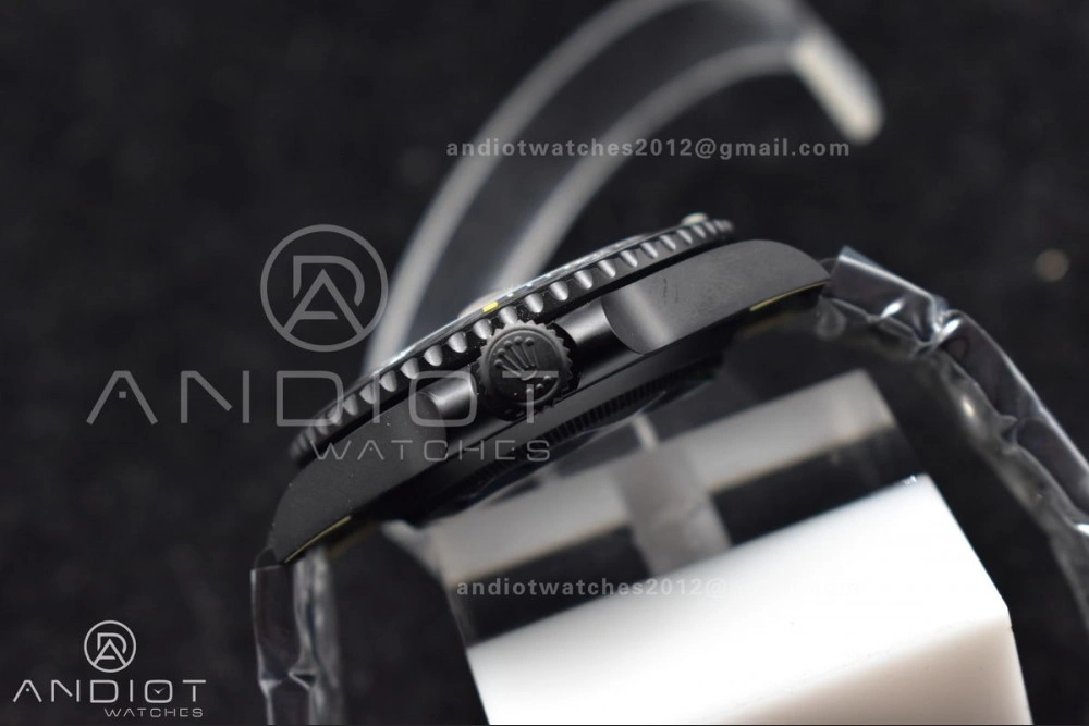 Submariner DIW DLC VSF 1:1 Best Edition Black Yellow Dial on DLC Bracelet VS Bold 476