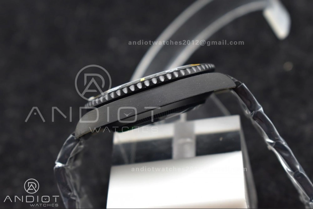 Submariner DIW DLC VSF 1:1 Best Edition Black Yellow Dial on DLC Bracelet VS Bold 476