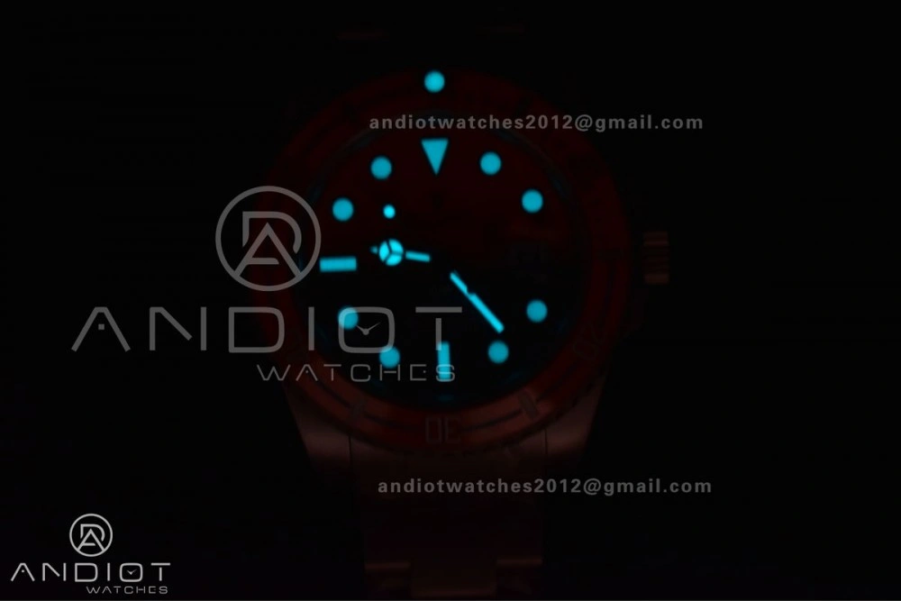 Submariner DIW Sandblasted VSF 1:1 Best Edition Orange Ceramic Bezel Orange Black Dial on SS Bracelet VS Premium 1161