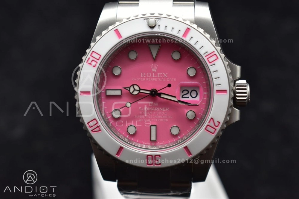 Submariner DIW Sandblasted VSF 1:1 Best Edition Pink Dial On SS Bracelet VS Sustainable 1160