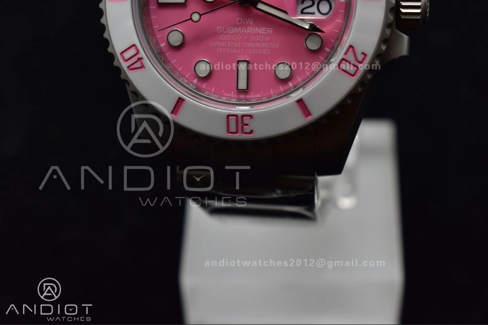 Submariner DIW Sandblasted VSF 1:1 Best Edition Pink Dial On SS Bracelet VS Sustainable 1160
