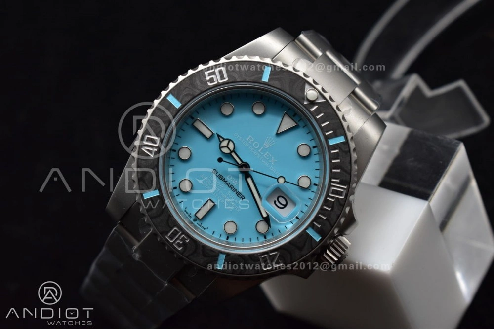 ComfortFit Submariner DIW Sandblasted VSF 1:1 Best Edition Tiffany Blue Dial on SS Bracelet VS 472