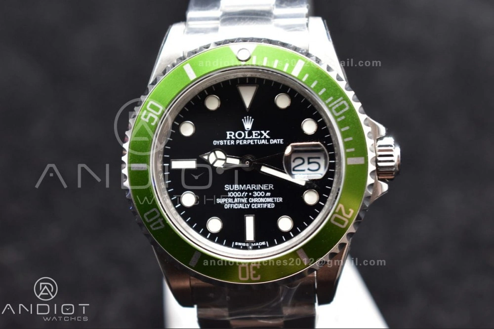 Submariner16610LV Kermit BPF Best Edition On SS Bracelet Comfortable 469
