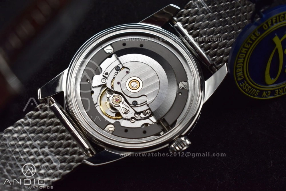 HighQuality Super Ocean Heritage II BLSF 42mm SS Black Dial Black Ceramic Bezel on SS Mesh Bracelet A 194