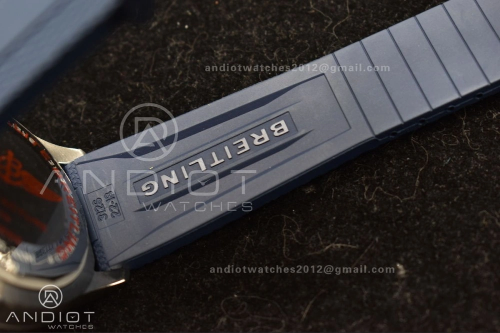 SuperOcean Automatic 42 SS BLSF 1:1 Best Edition Blue Dial on Blue Rubber Strap A Lightweight 1168