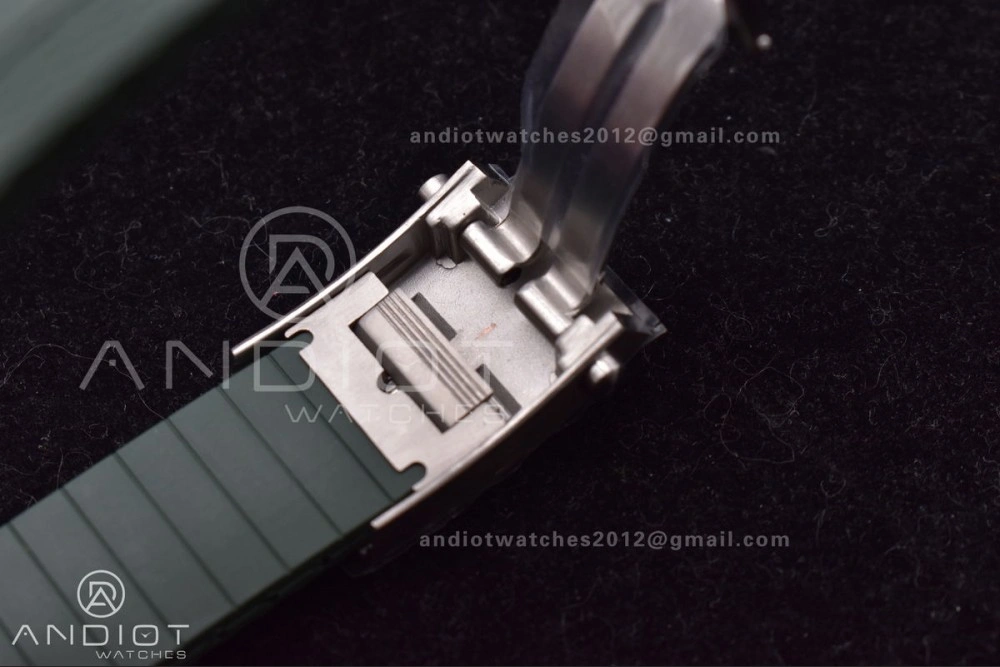 SuperOcean Automatic 42 SS BLSF 1:1 Best Edition Orange Dial on Green Rubber Strap A EasyCare 195