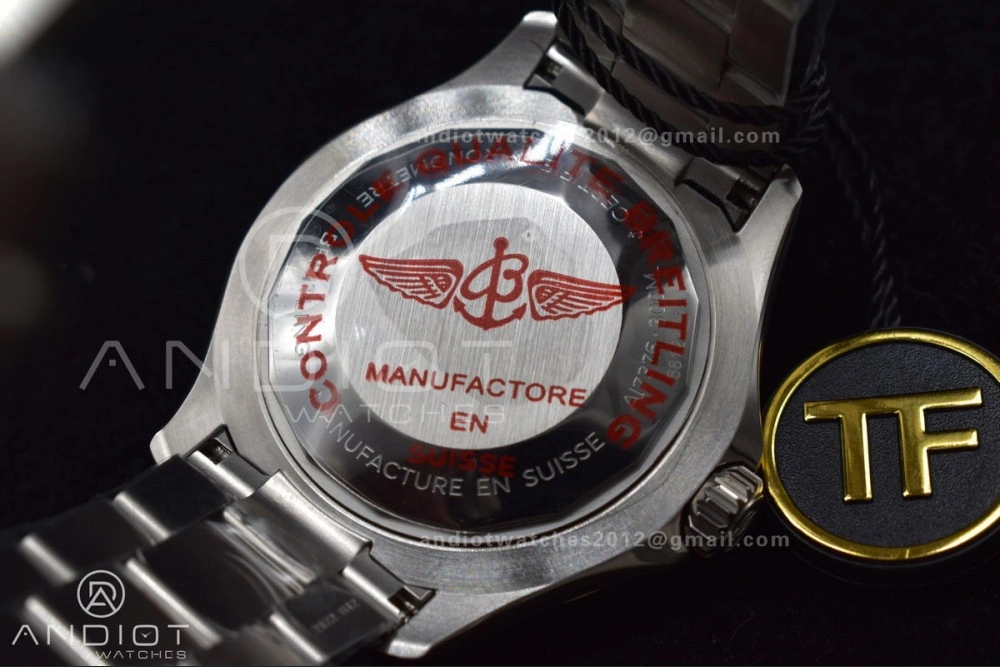SuperOcean Automatic 44 TF 1:1 Best Edition Black White Dial on SS Bracelet A SunProtective 475