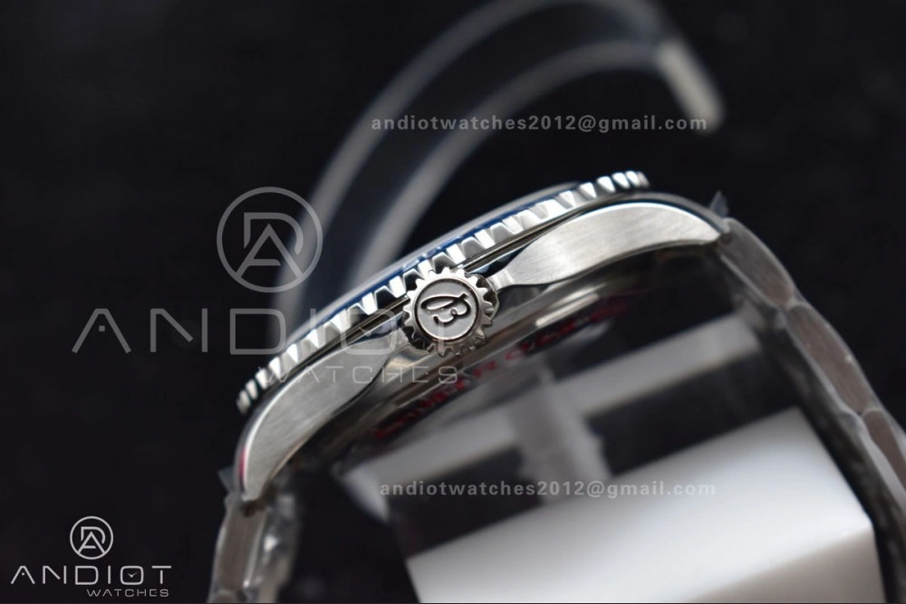 Refined SuperOcean Automatic 44 TF 1:1 Best Edition Blue Ceramic Bezel Blue White Dial on SS Bracelet A 482
