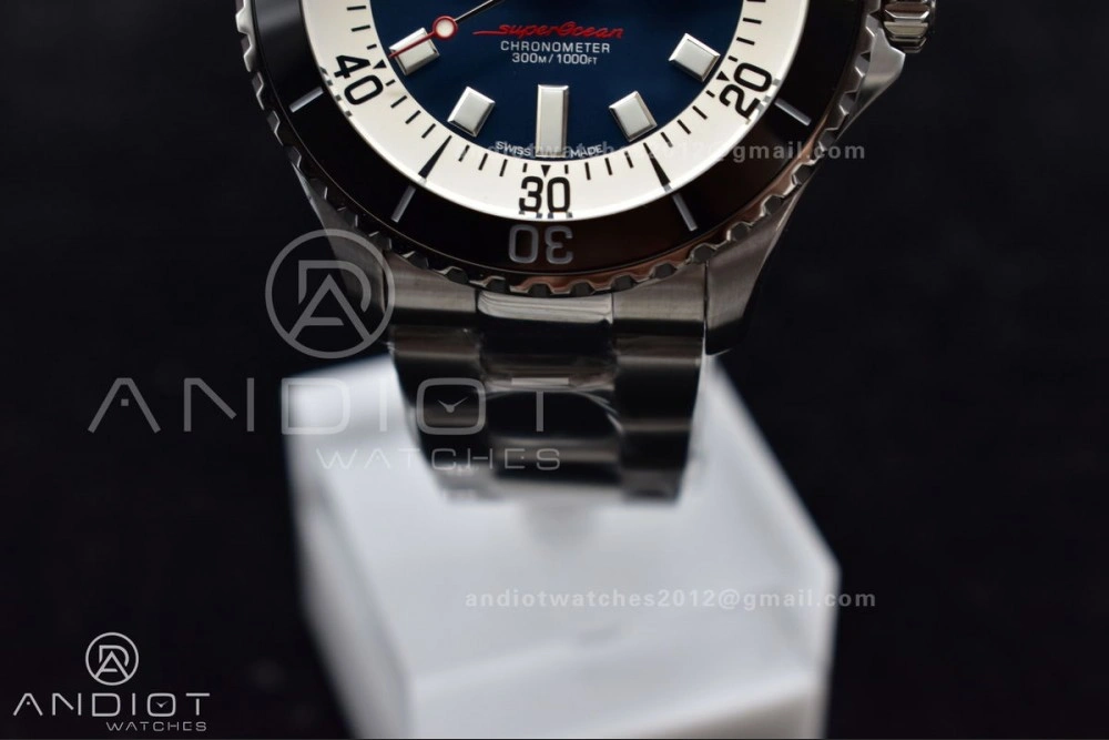 SuperOcean Automatic 44 TF 1:1 Best Edition Blue White Dial on SS Bracelet A MultiPurpose 176