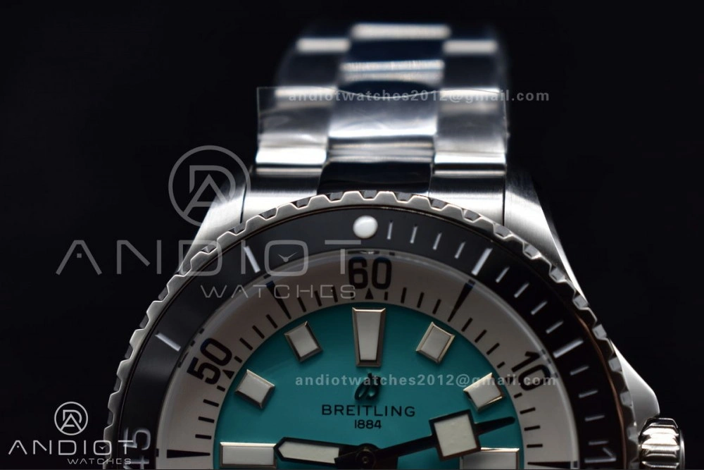 ModernLook SuperOcean Automatic 44 TF 1:1 Best Edition Tiffany Blue Dial on SS Bracelet A 229