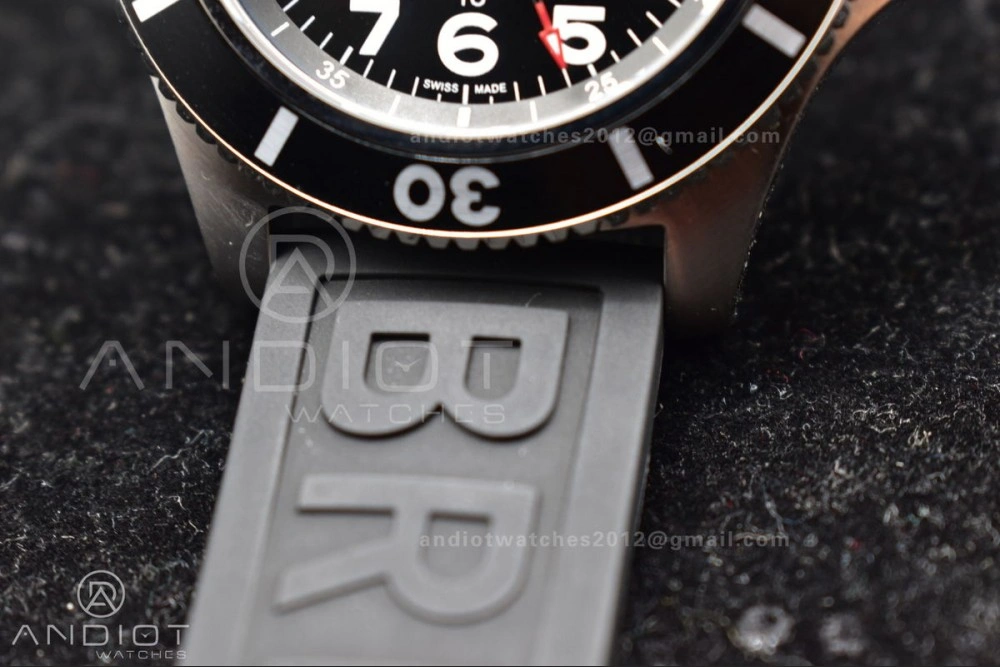 Packable Superocean Automatic 44 TF 1:1 Best Edition Black Dial Black Bezel On Black Rubber Strap A 1167