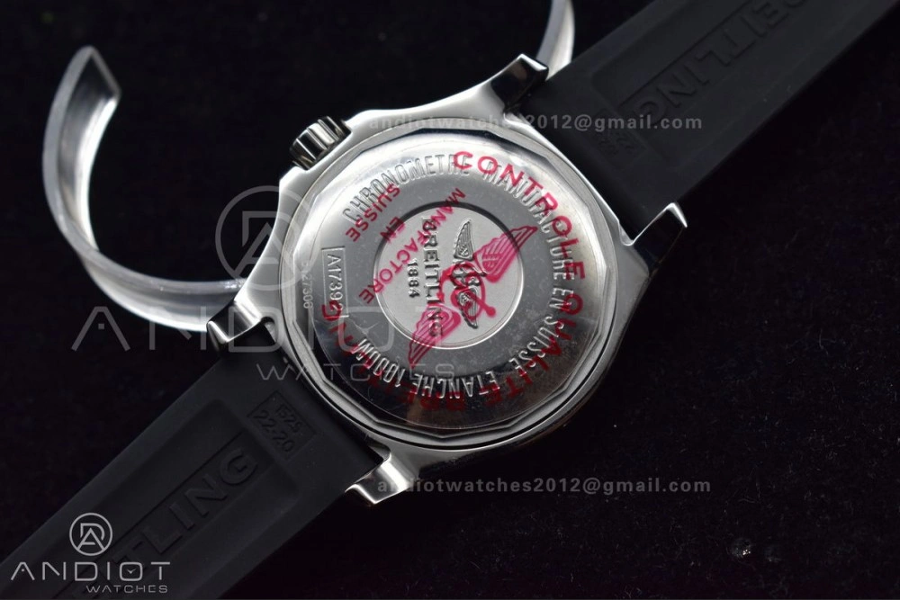 Packable Superocean Automatic 44 TF 1:1 Best Edition Black Dial Black Bezel On Black Rubber Strap A 1167