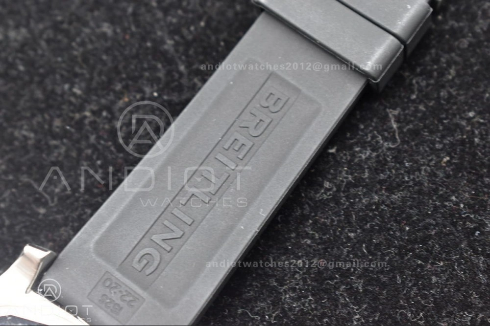 Packable Superocean Automatic 44 TF 1:1 Best Edition Black Dial Black Bezel On Black Rubber Strap A 1167