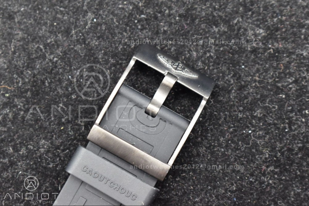 BestValue Superocean Automatic 44 TF 1:1 Best Edition Black Dial Black Bezel On Black Rubber Strap A 1171