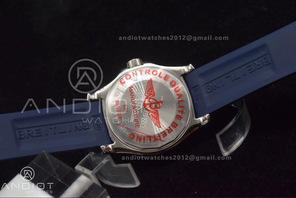 Superocean Automatic 44 TF 1:1 Best Edition Blue Dial Black Bezel On Black Rubber Strap A Versatile 188