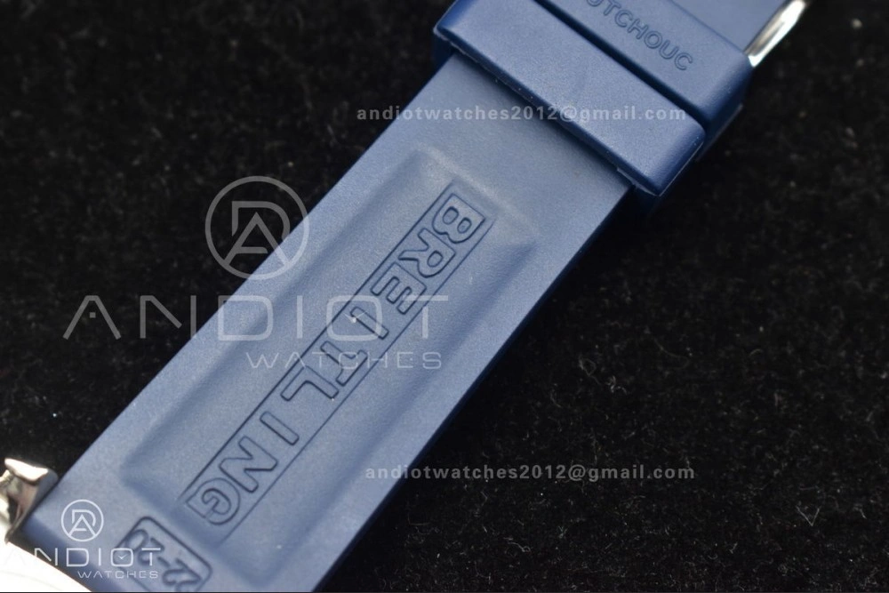 Superocean Automatic 44 TF 1:1 Best Edition Blue Dial Black Bezel On Black Rubber Strap A Versatile 188
