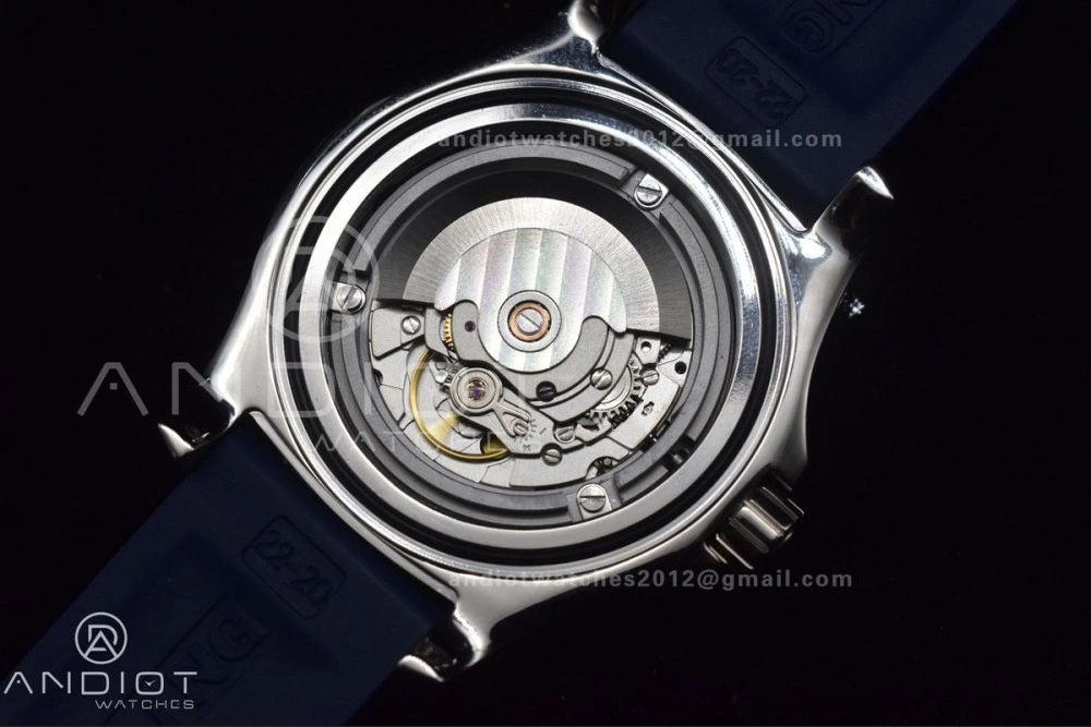 Superocean Automatic 44 TF 1:1 Best Edition Blue Dial Black Bezel On Black Rubber Strap A Versatile 188
