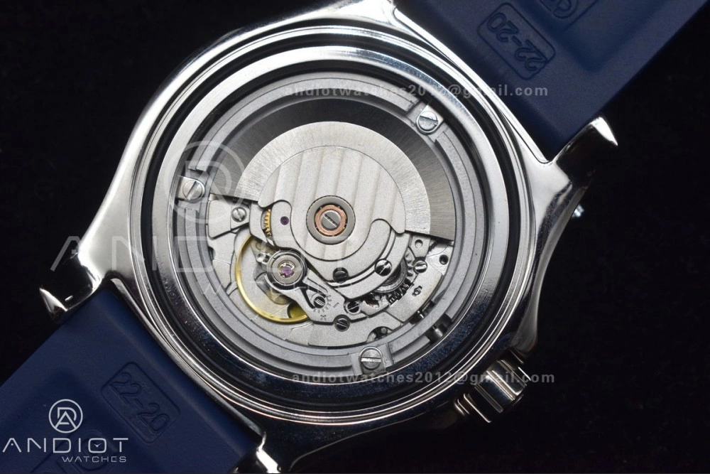 Superocean Automatic 44 TF 1:1 Best Edition Blue Dial Black Bezel On Black Rubber Strap A Versatile 188