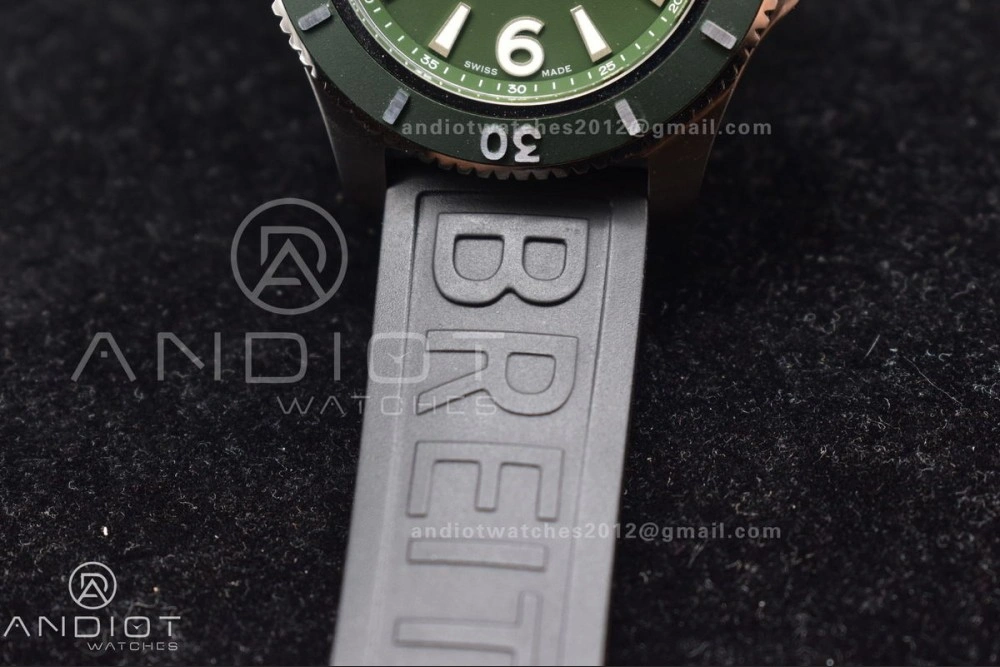 SoftTouch Superocean Automatic 44 TF 1:1 Best Edition Dark Green Dial Black Bezel On Black Rubber Strap A 477