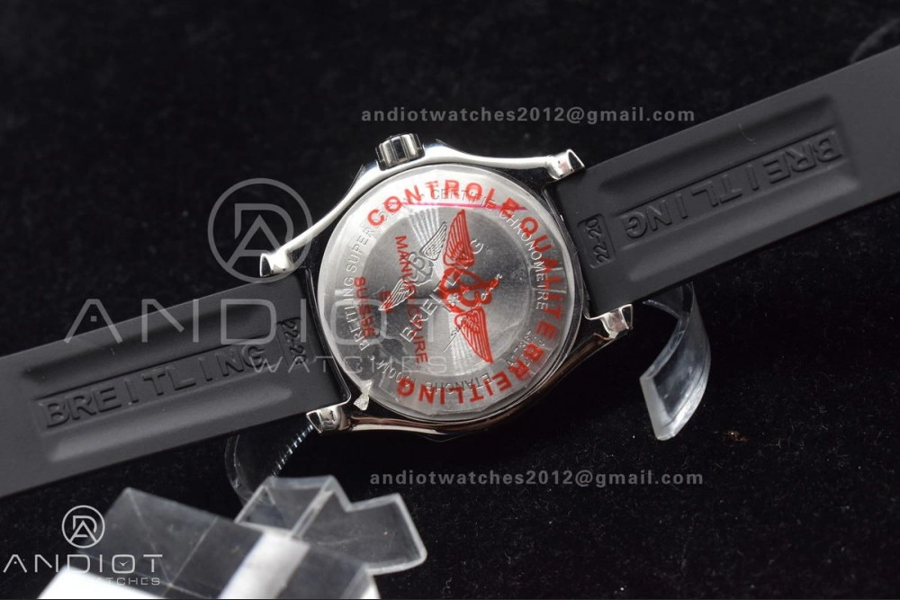 SoftTouch Superocean Automatic 44 TF 1:1 Best Edition Orange Dial Black Bezel On Black Rubber Strap A 159