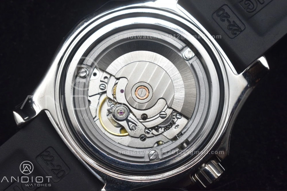 SoftTouch Superocean Automatic 44 TF 1:1 Best Edition Orange Dial Black Bezel On Black Rubber Strap A 159