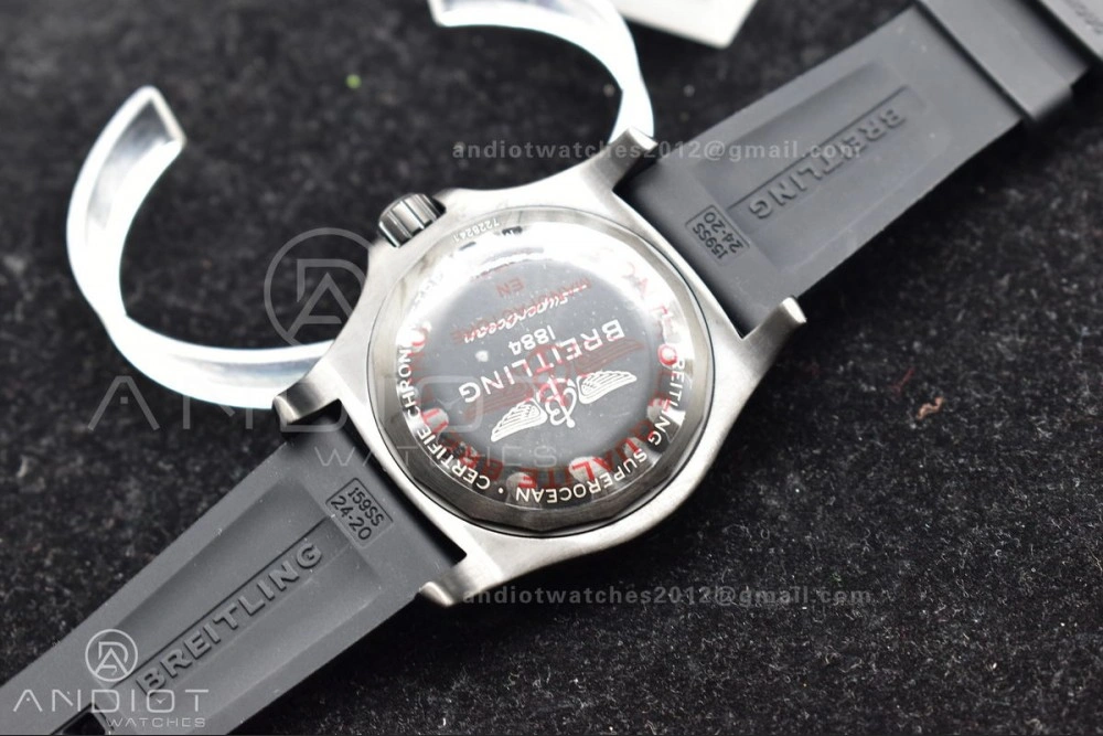 SunProtective Superocean Automatic 44 TF 1:1 Best Edition Yellow Dial Black Bezel on Black Rubber Strap A 1175