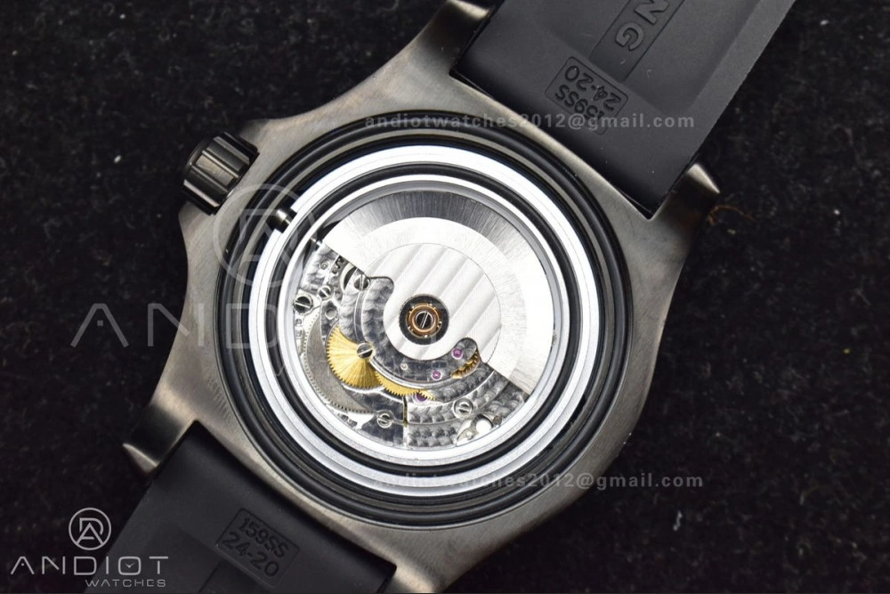 SunProtective Superocean Automatic 44 TF 1:1 Best Edition Yellow Dial Black Bezel on Black Rubber Strap A 1175