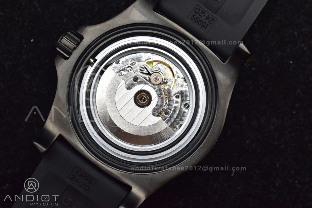 SunProtective Superocean Automatic 44 TF 1:1 Best Edition Yellow Dial Black Bezel on Black Rubber Strap A 1175