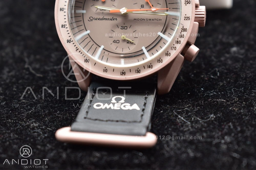 Reliable Swatch x Omega Bioceramic Moonwatch Mission to Jupiter on Nylon Strap Quartz 92