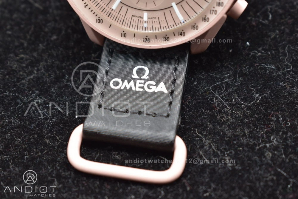 Reliable Swatch x Omega Bioceramic Moonwatch Mission to Jupiter on Nylon Strap Quartz 92